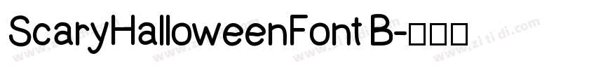 ScaryHalloweenFont B字体转换